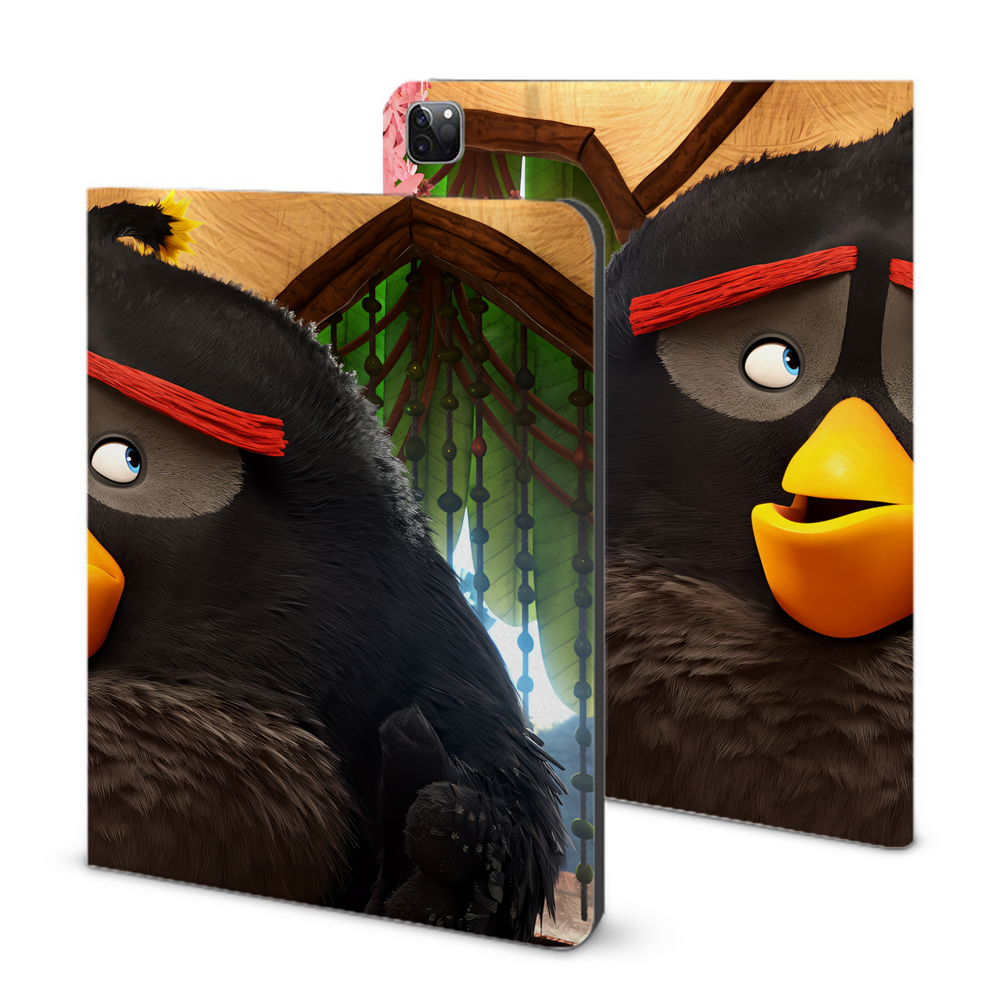 （画像用） Angry Birds アングリーバード IPad ケース ブック型 PUレザー TPU 耐衝撃 軽量 薄型 ペン収納なし 全面保護 IPad 各モデル対応
